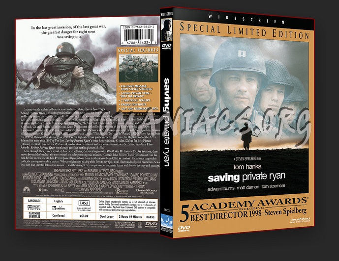 Saving Private Ryan dvd cover