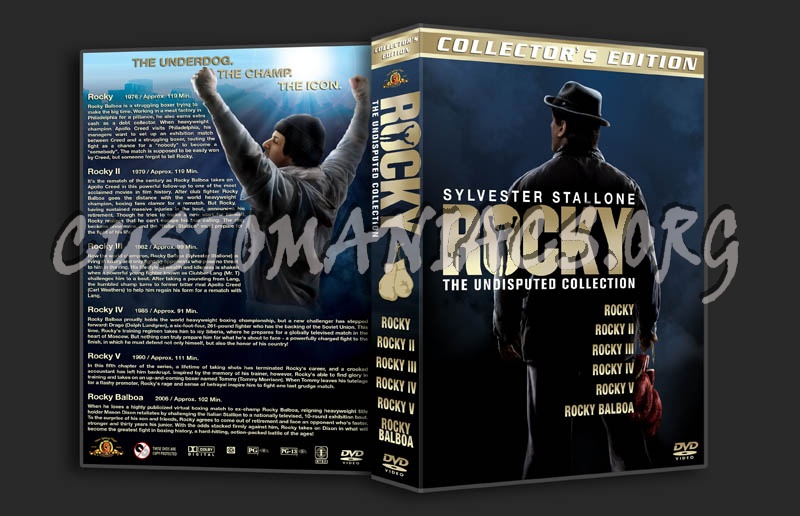 Rocky: The Undisputed Collection dvd cover