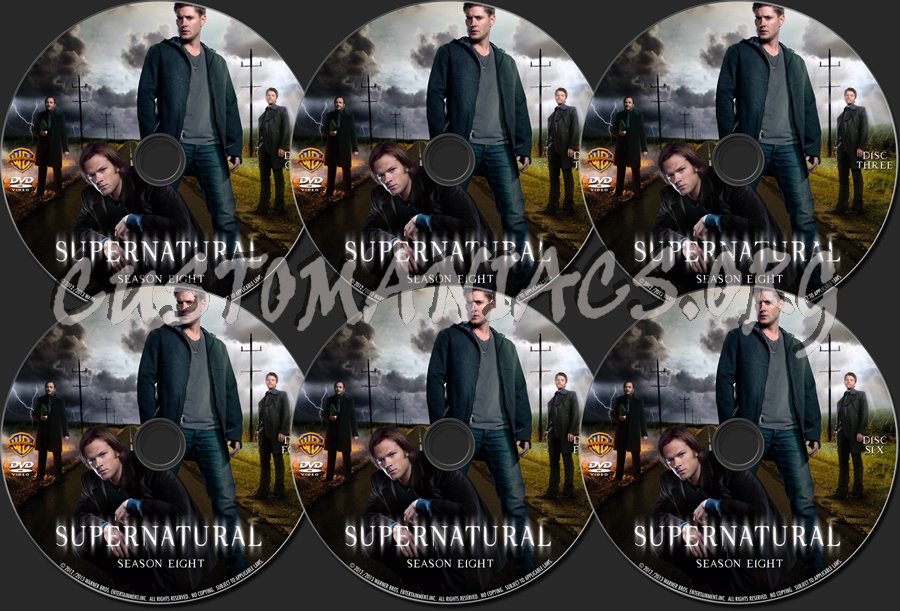 Supernatural : Season Eight dvd label