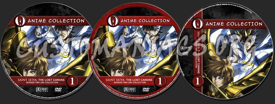 Anime Collection Saint Seiya Lost Canvas Season Two OAV Collection dvd label