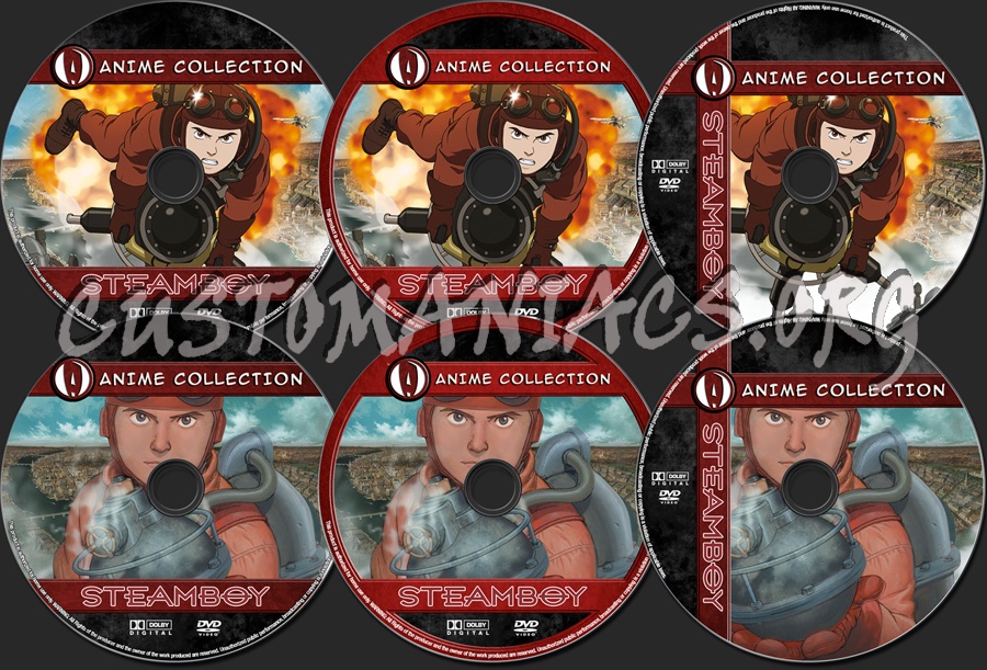 Anime Collection Steamboy dvd label