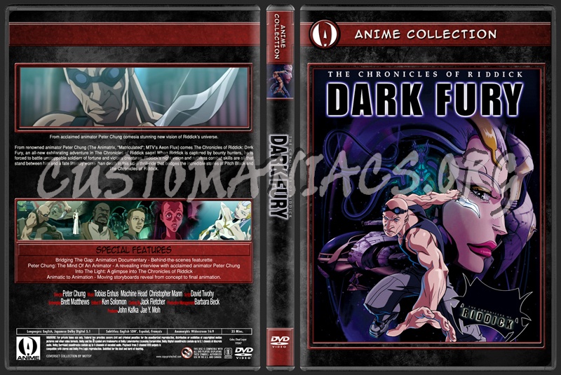 Anime Collection Chronicles Of Riddick Dark Fury dvd cover