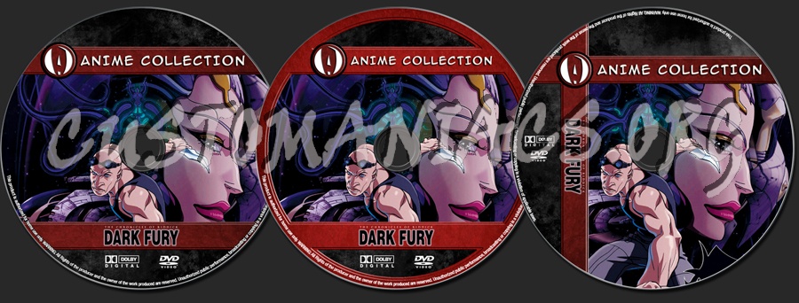 Anime Collection Chronicles Of Riddick Dark Fury dvd label