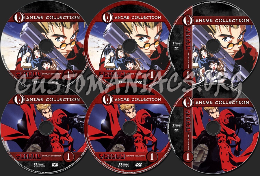 Anime Collection Trigun Complete Collection dvd label