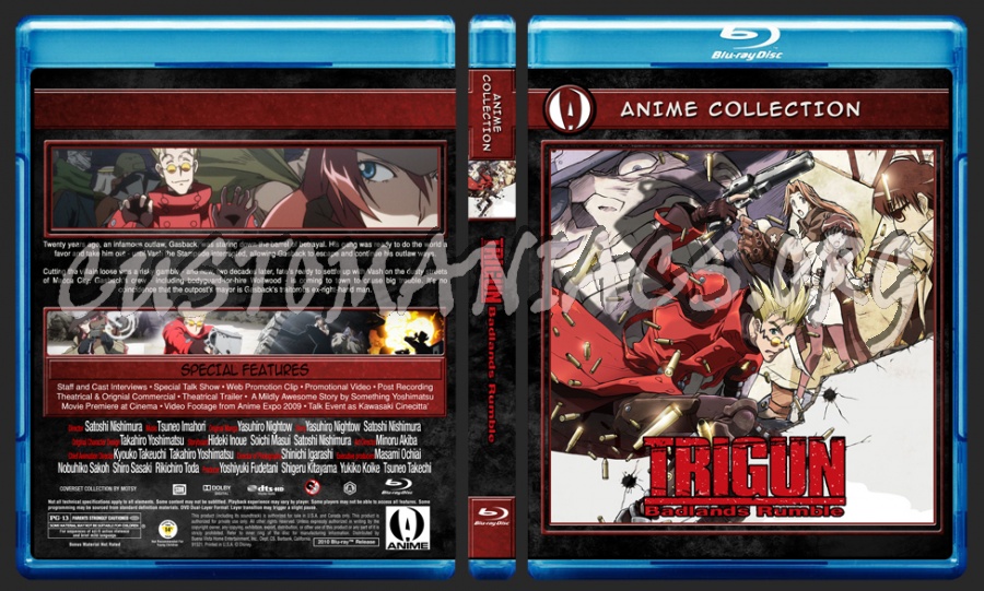 Anime Collection Trigun Badlands Rumble blu-ray cover