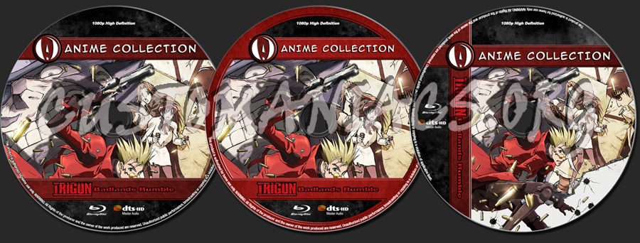 Anime Collection Trigun Badlands Rumble blu-ray label