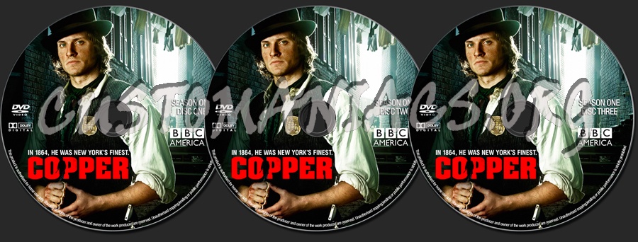 Copper Season 1 dvd label