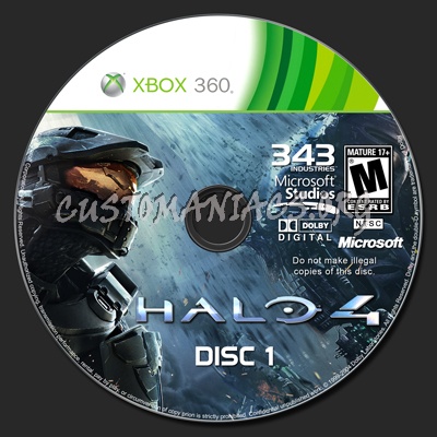 Halo 4 dvd label