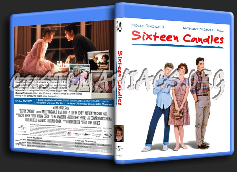 Sixteen Candles blu-ray cover
