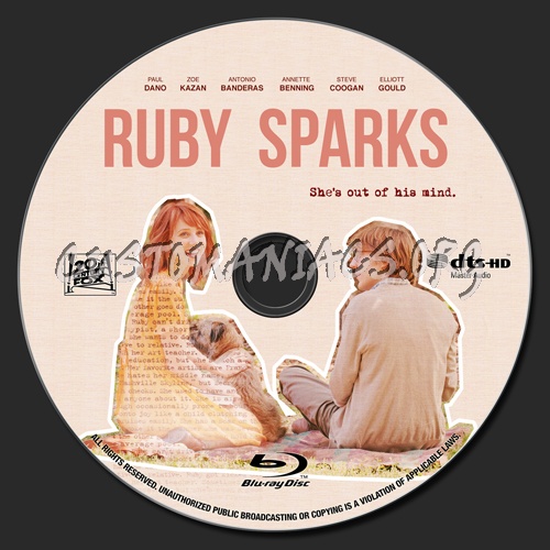 Ruby Sparks blu-ray label