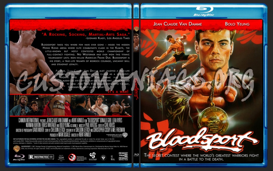 Bloodsport blu-ray cover