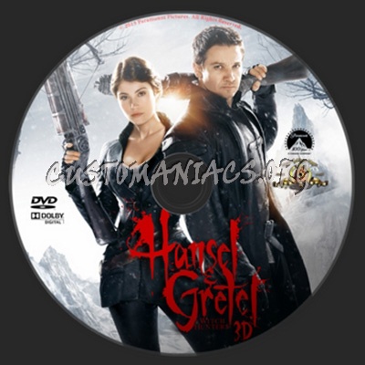 Hansel & Gretel Witch Hunters dvd label