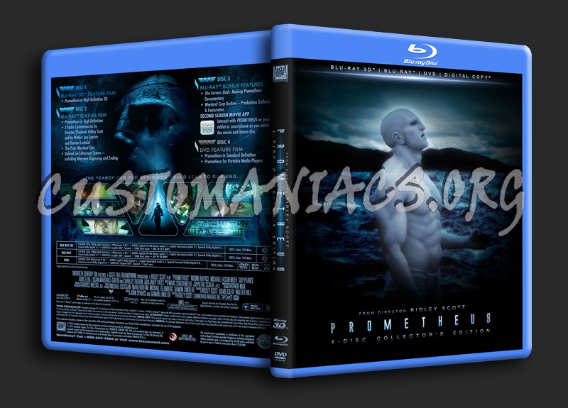 Prometheus (4-disc Collector's Edition) blu-ray cover
