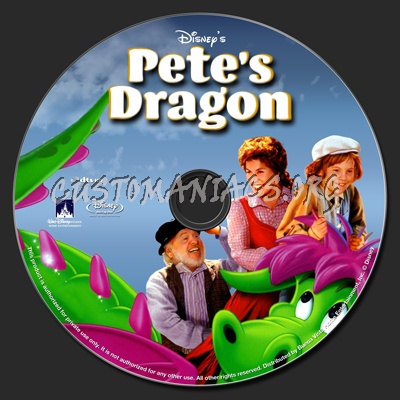 Pete's Dragon blu-ray label