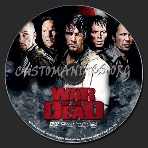 War Of The Dead dvd label