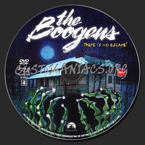 The Boogens dvd label