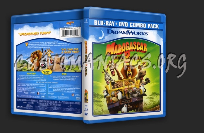 Madagascar 2 blu-ray cover