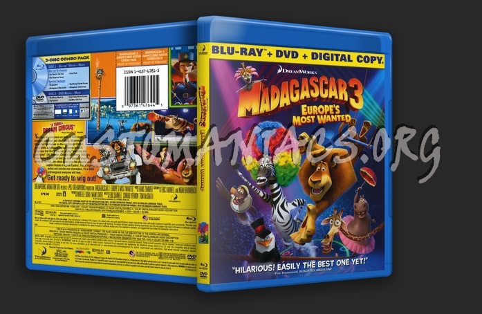 Madagascar 3 blu-ray cover