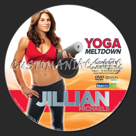 Jillian Michaels Yoga Meltdown dvd label