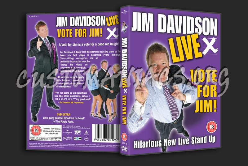 Jim Davidson Live Vote for Jim! dvd cover