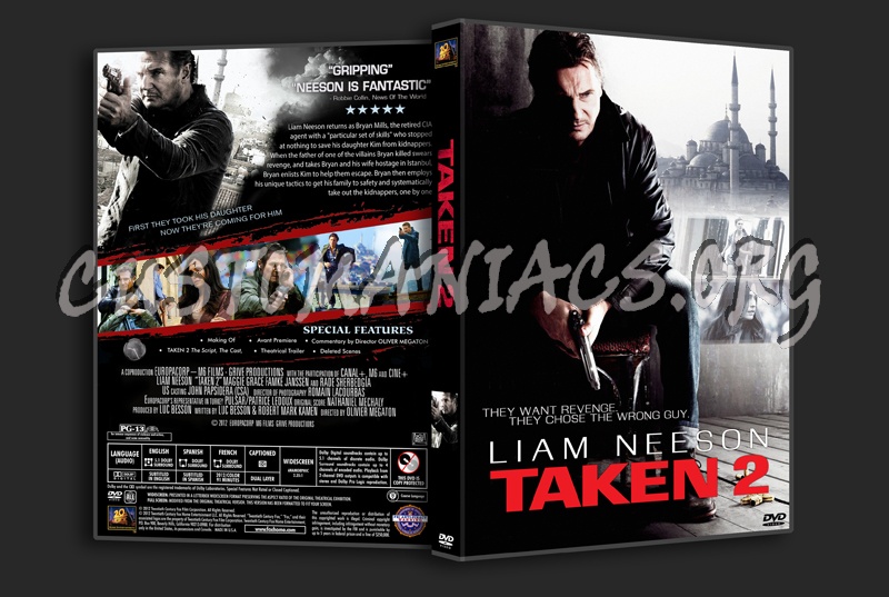 Taken 2 dvd cover