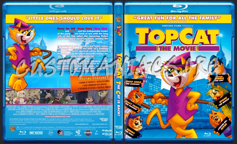 Top Cat The Movie blu-ray cover