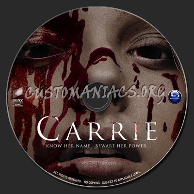 Carrie (2013) blu-ray label