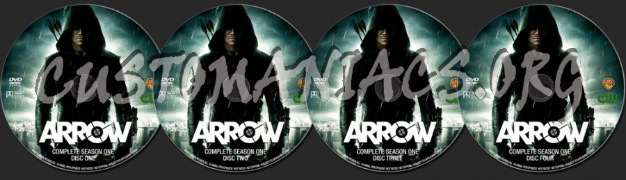 Arrow Season One dvd label