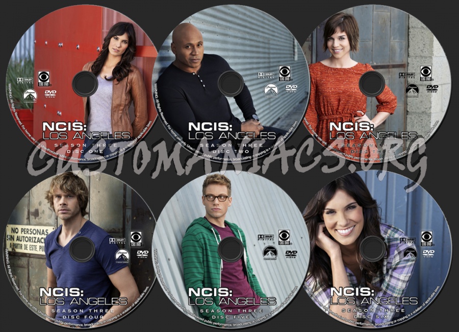 NCIS: Los Angeles - Season 3 dvd label