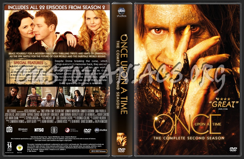 Once Upon A Time Season 2 dvd cover