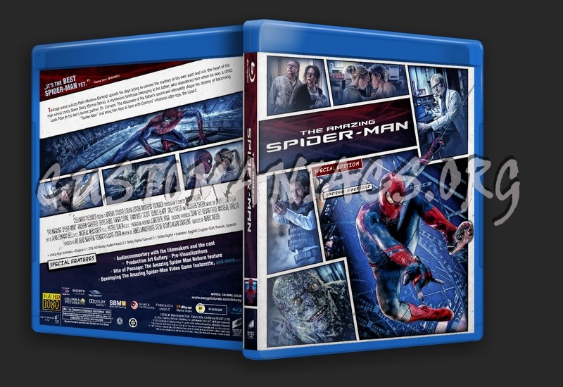 The Amazing Spider-Man blu-ray cover