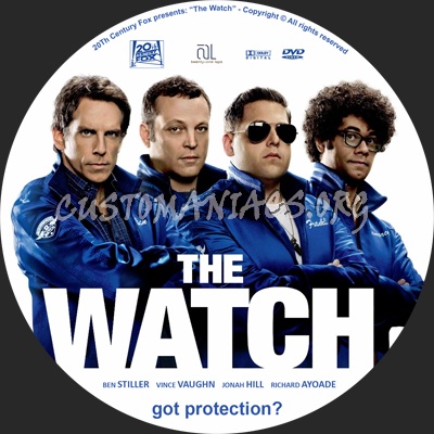 The Watch dvd label