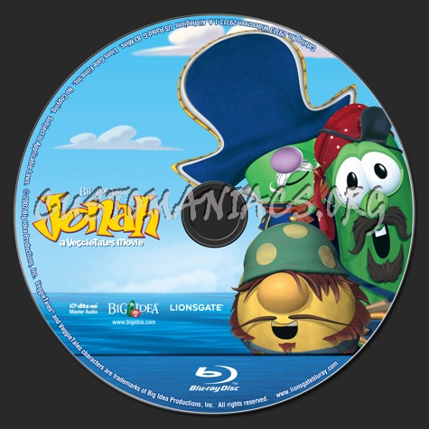 Jonah A Veggietales movie blu-ray label