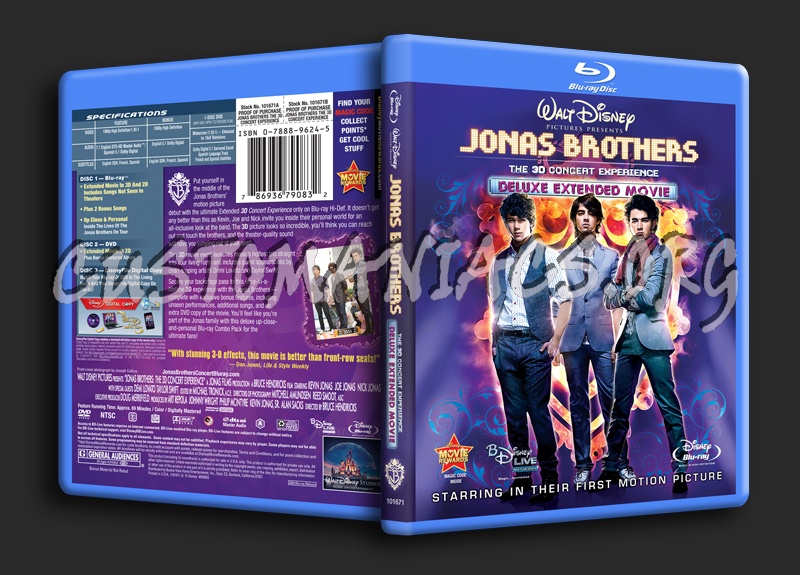 Jonas Brothers The 3D Concert Experience blu-ray cover