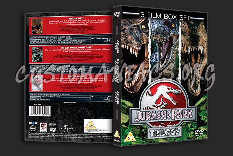 Jurassic Park Trilogy dvd cover