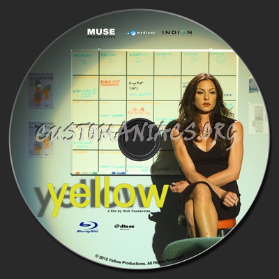 Yellow blu-ray label