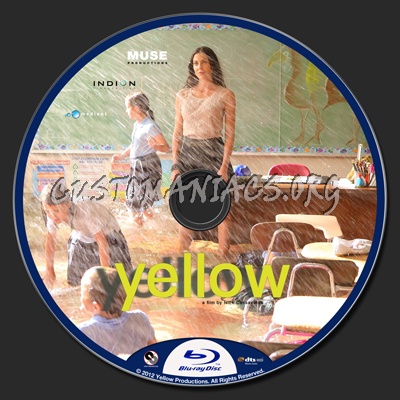 Yellow blu-ray label