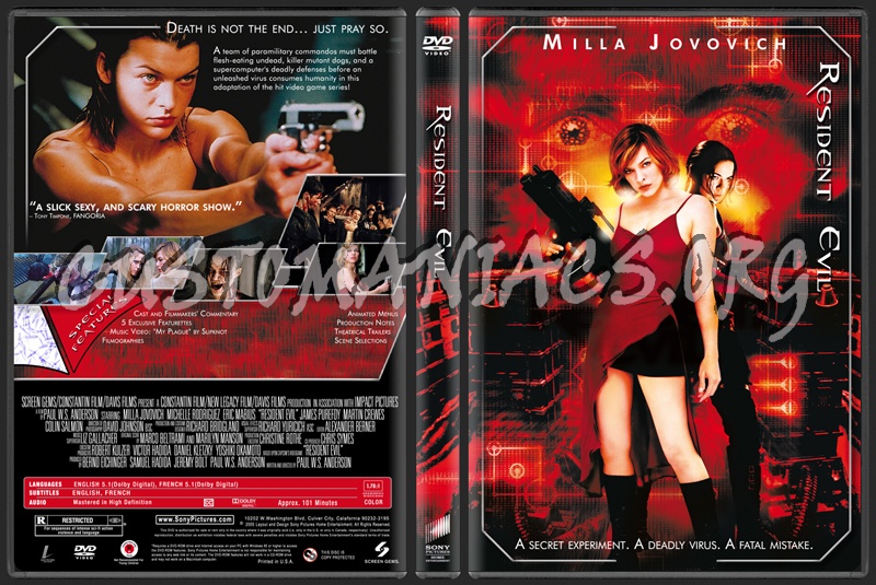 Resident Evil dvd cover