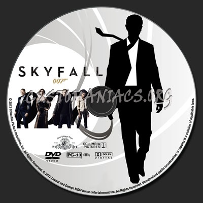 Skyfall dvd label