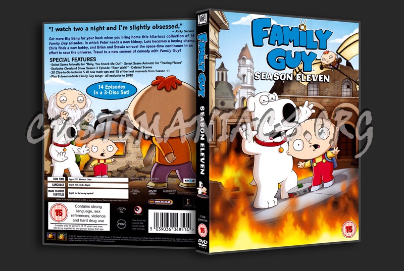 Family Guy Season 11 dvd cover