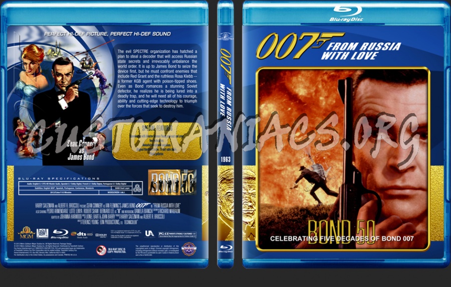 James Bond - 50th Anniversary Edition (01 - 04) blu-ray cover