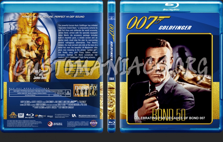 James Bond - 50th Anniversary Edition (01 - 04) blu-ray cover