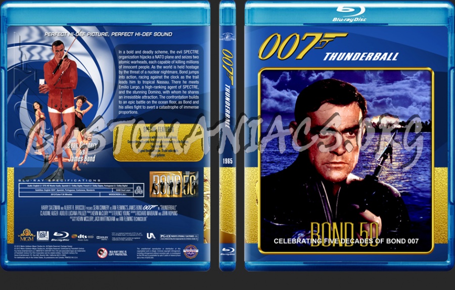 James Bond - 50th Anniversary Edition (01 - 04) blu-ray cover