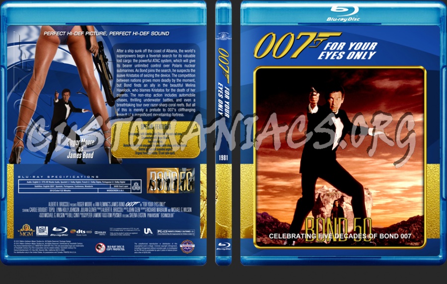 James Bond - 50th Anniversary Edition (09 - 12) blu-ray cover