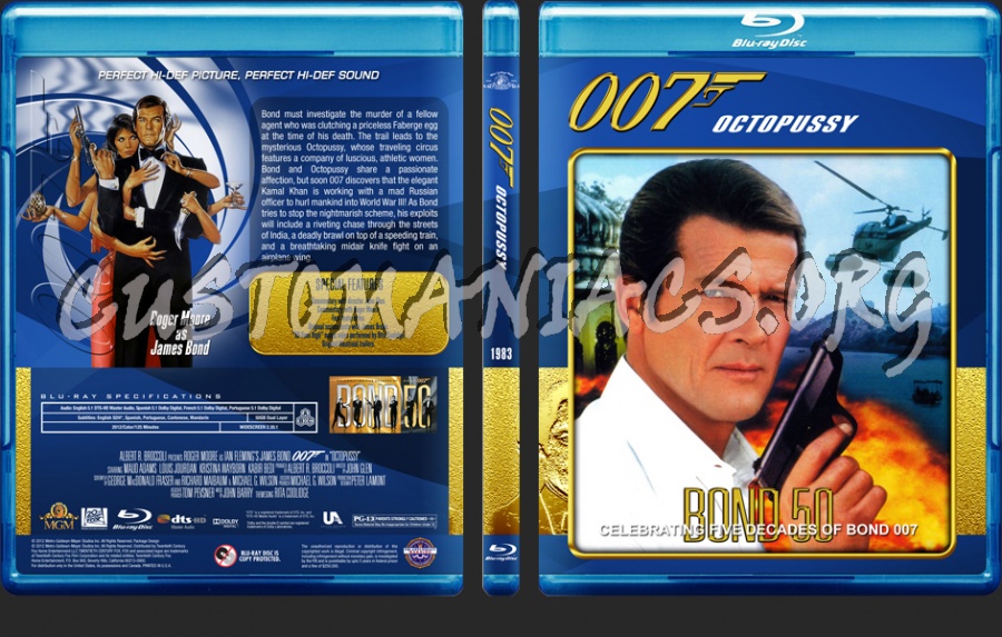 James Bond - 50th Anniversary Edition (13 - 16) blu-ray cover