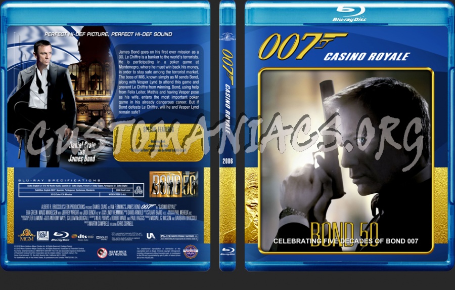 James Bond - 50th Anniversary Edition (21 - 24) blu-ray cover