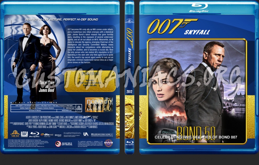 James Bond - 50th Anniversary Edition (21 - 24) blu-ray cover