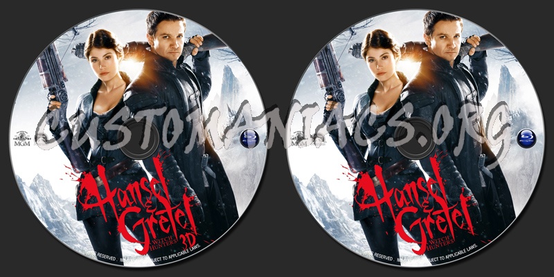 Hansel & Gretel : Witch Hunters (2013) blu-ray label