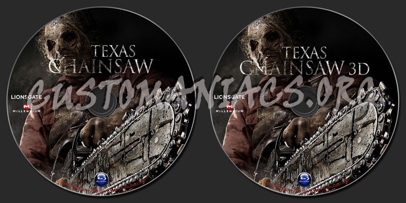 Texas Chainsaw (2013) blu-ray label