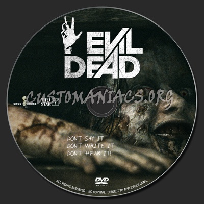 Evil Dead (2013) dvd label